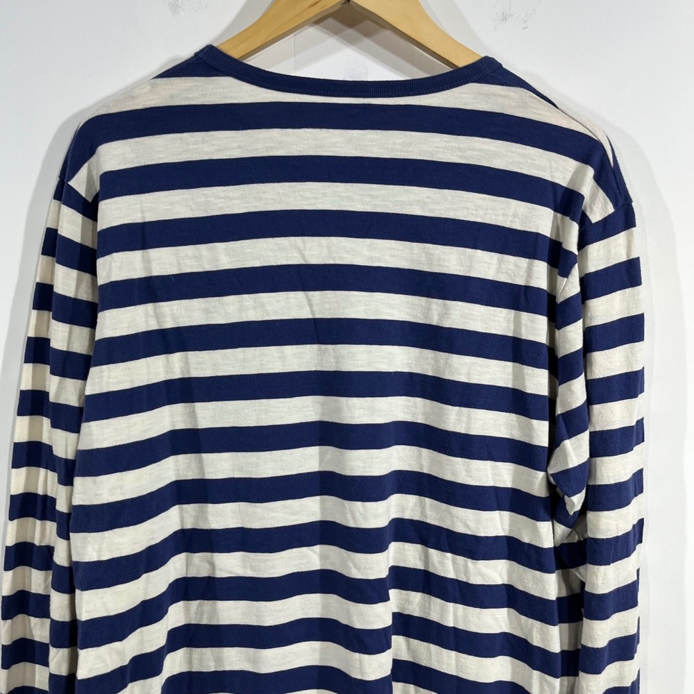 J. Crew Fisherman Nautical Striped Long Sleeve Tee Shirt Womens XL - Picture 5 of 9